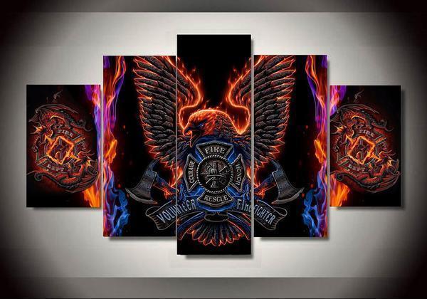 Firefighter 5 – Abstract Canvas Wall Art