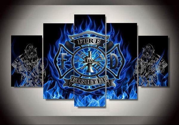 Firefighter 6 – Abstract Canvas Wall Art