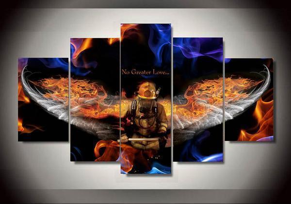 Firefighter 9 – Abstract Canvas Wall Art