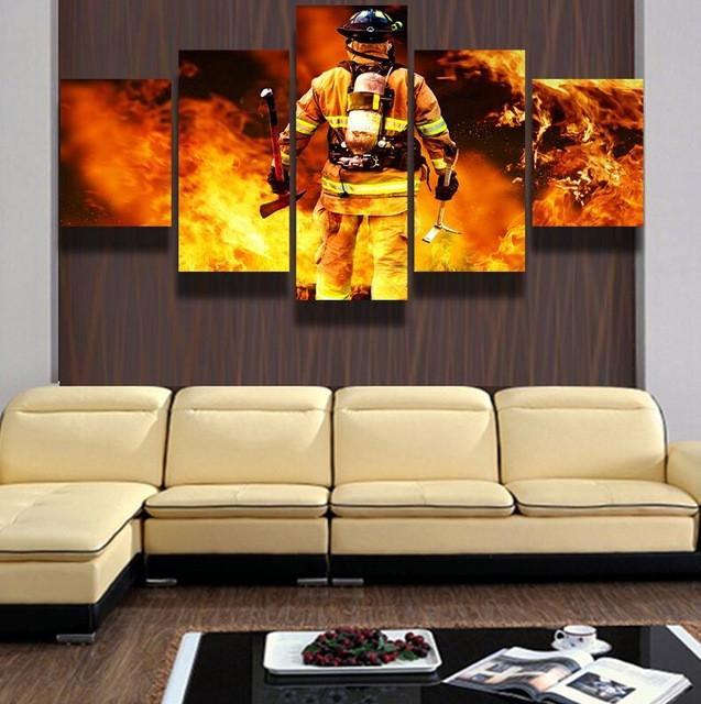 Firefighters First Responders – Career Canvas Wall Art