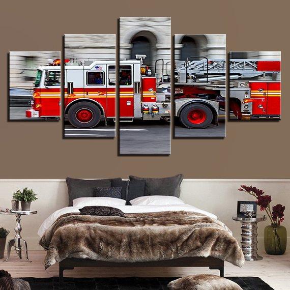 Firetruck – Automative Canvas Wall Art
