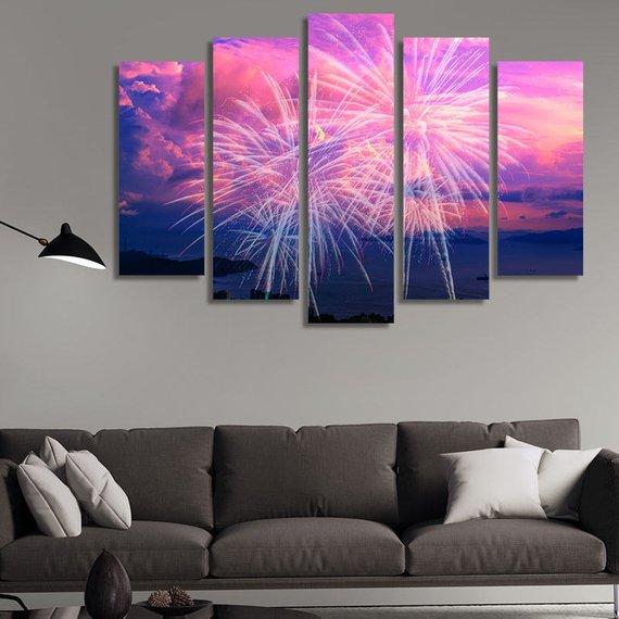 Firework Display – Nature Canvas Wall Art