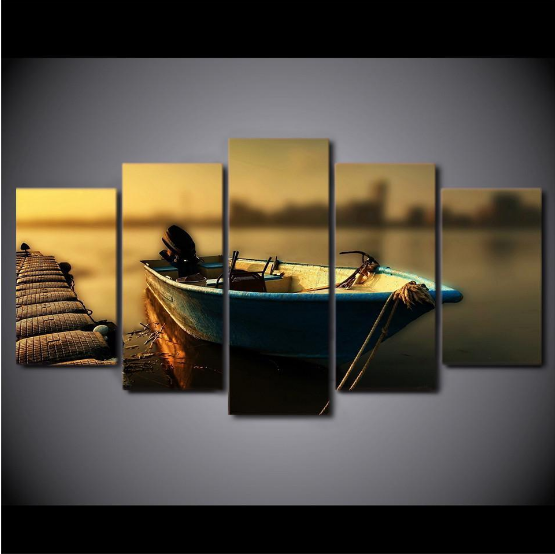 Fishing Boat – Fishing Canvas Wall Art