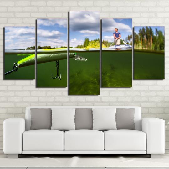 Fishing On The Lake – Fishing Canvas Wall Art