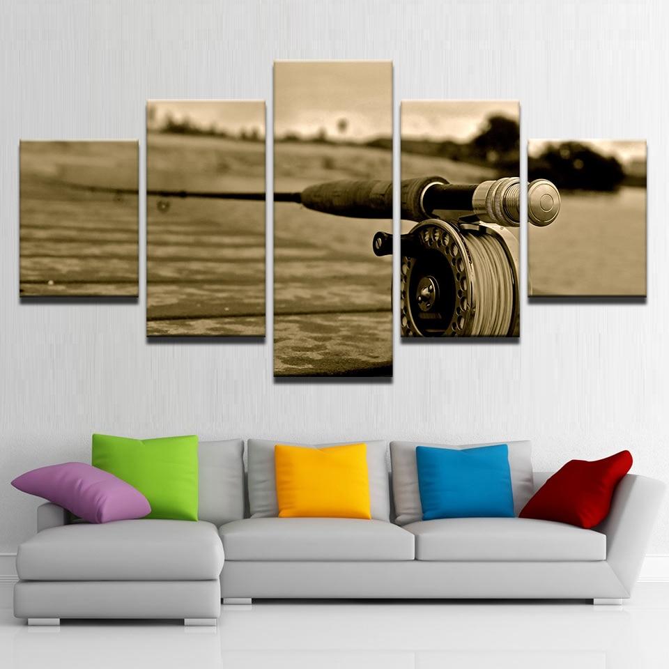 Fishing Rod 5 – Fishing Canvas Wall Art