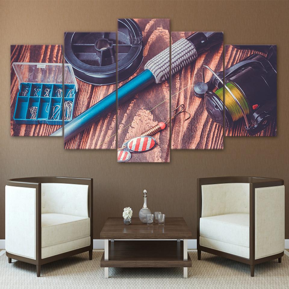 Fishing Rod Tools 1 – Fishing Canvas Wall Art