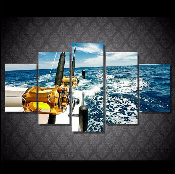 Fishing Time Ocean – Fishing Canvas Wall Art