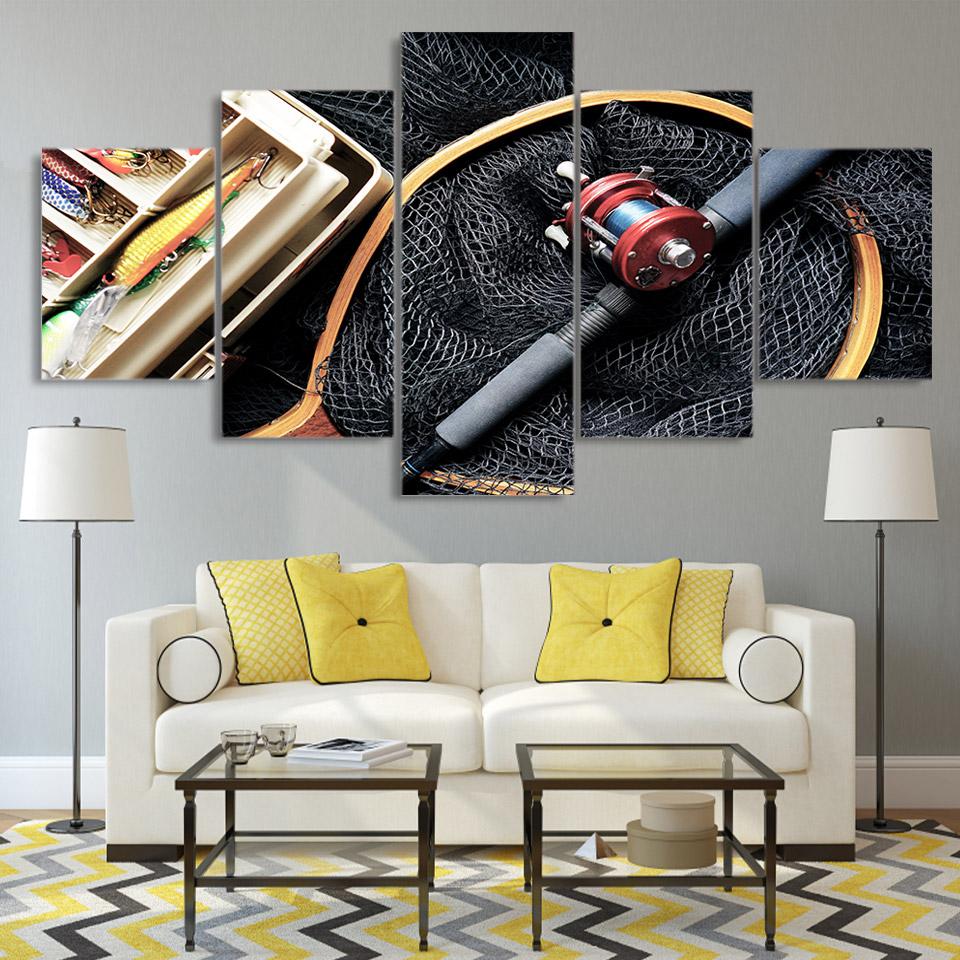 Fishing Tools 01 – Fishing Canvas Wall Art