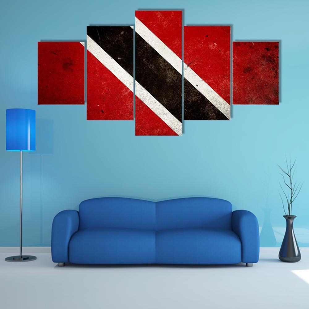 Flag Of Trinidad &Amp; Tobago – Abstract Canvas Wall Art