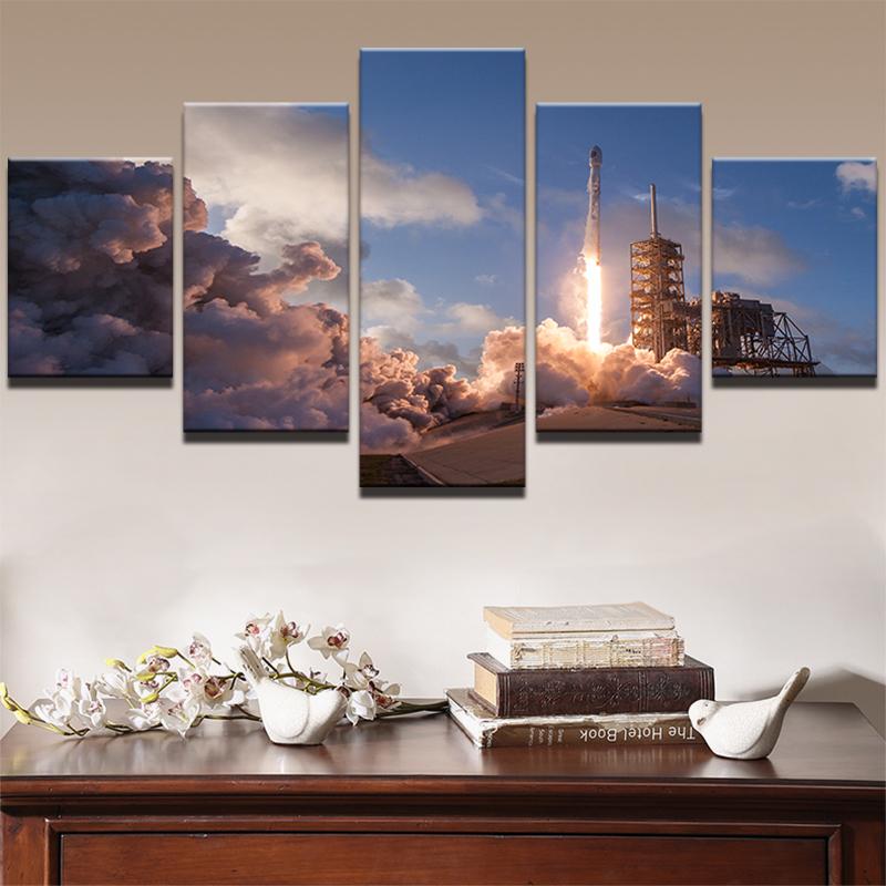 Flame Emission – Aircraft Canvas Wall Art