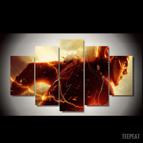 Flash Running Dc – Canvas Wall Art