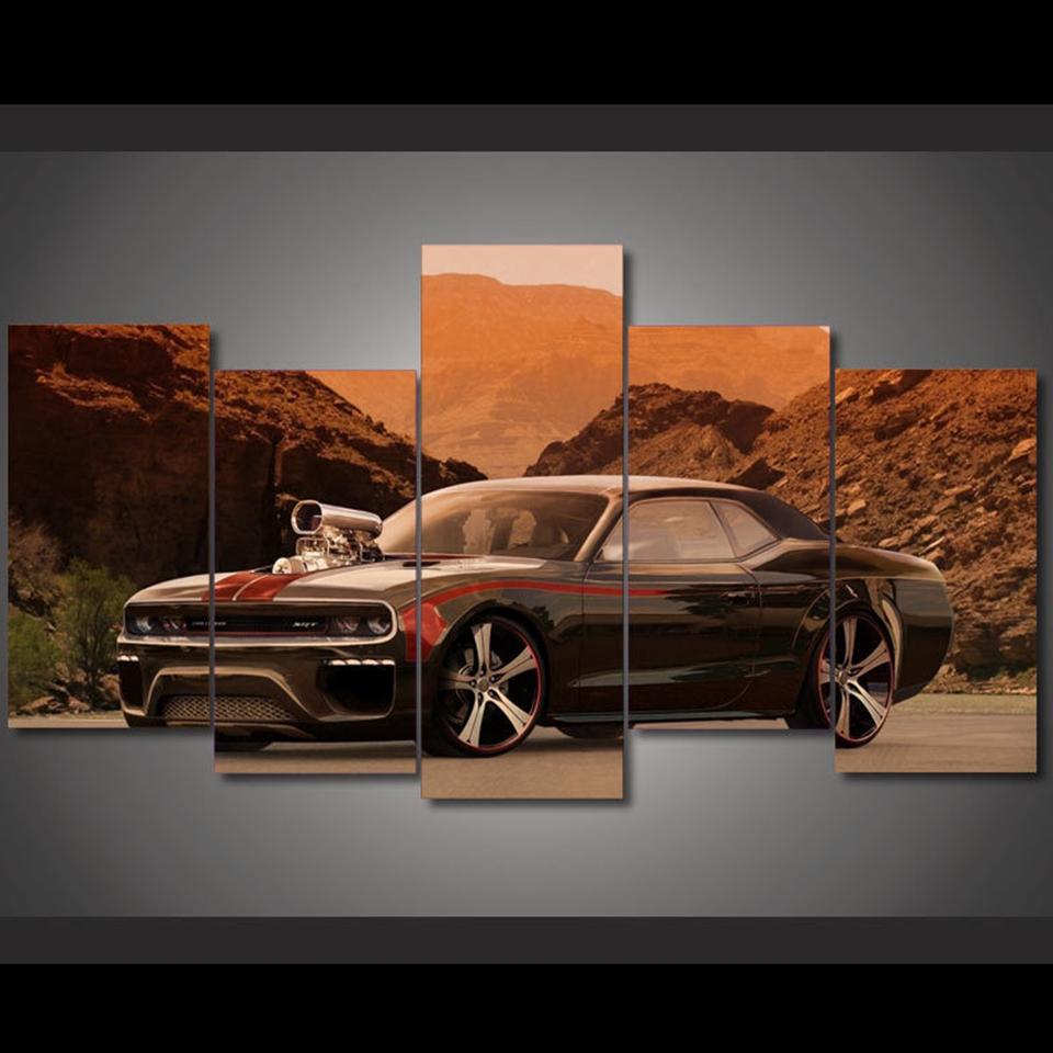 Flashy Muscle Sports Car – Automative Canvas Wall Art