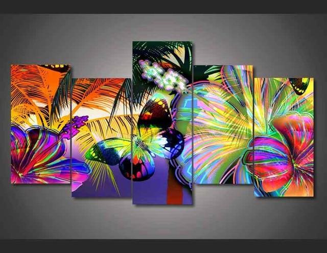 Floral Butterfly – Abstract Animal Canvas Wall Art
