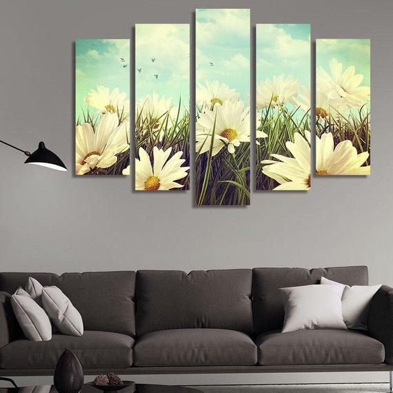 Flower Field – Nature Canvas Wall Art