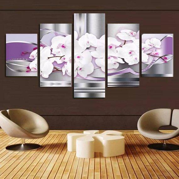 Flower Orchid Floral Large – Nature Canvas Wall Art