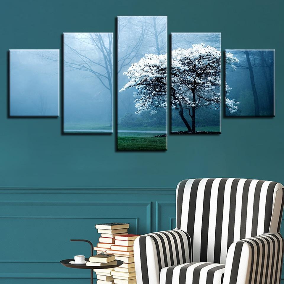 Flower Tree – Nature Canvas Wall Art