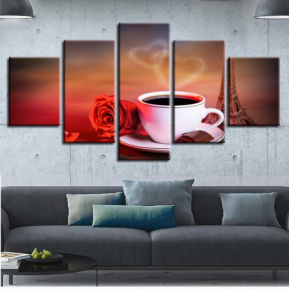 Flowers Coffee 2 – Nature Canvas Wall Art