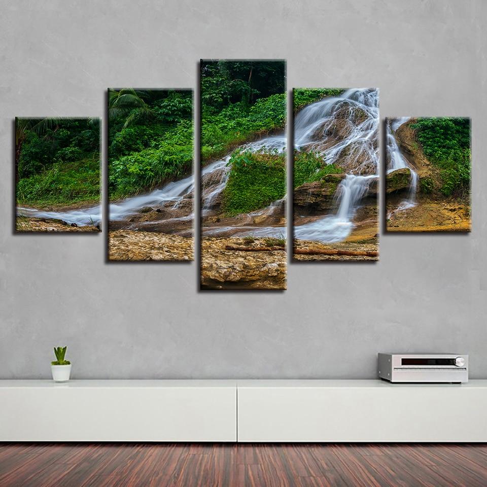 Flowing Into The Little River – Nature Canvas Wall Art