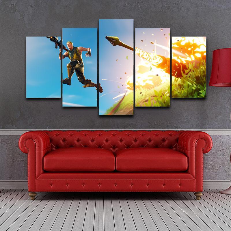 Fn Rockets 2018 – Gaming Canvas Wall Art