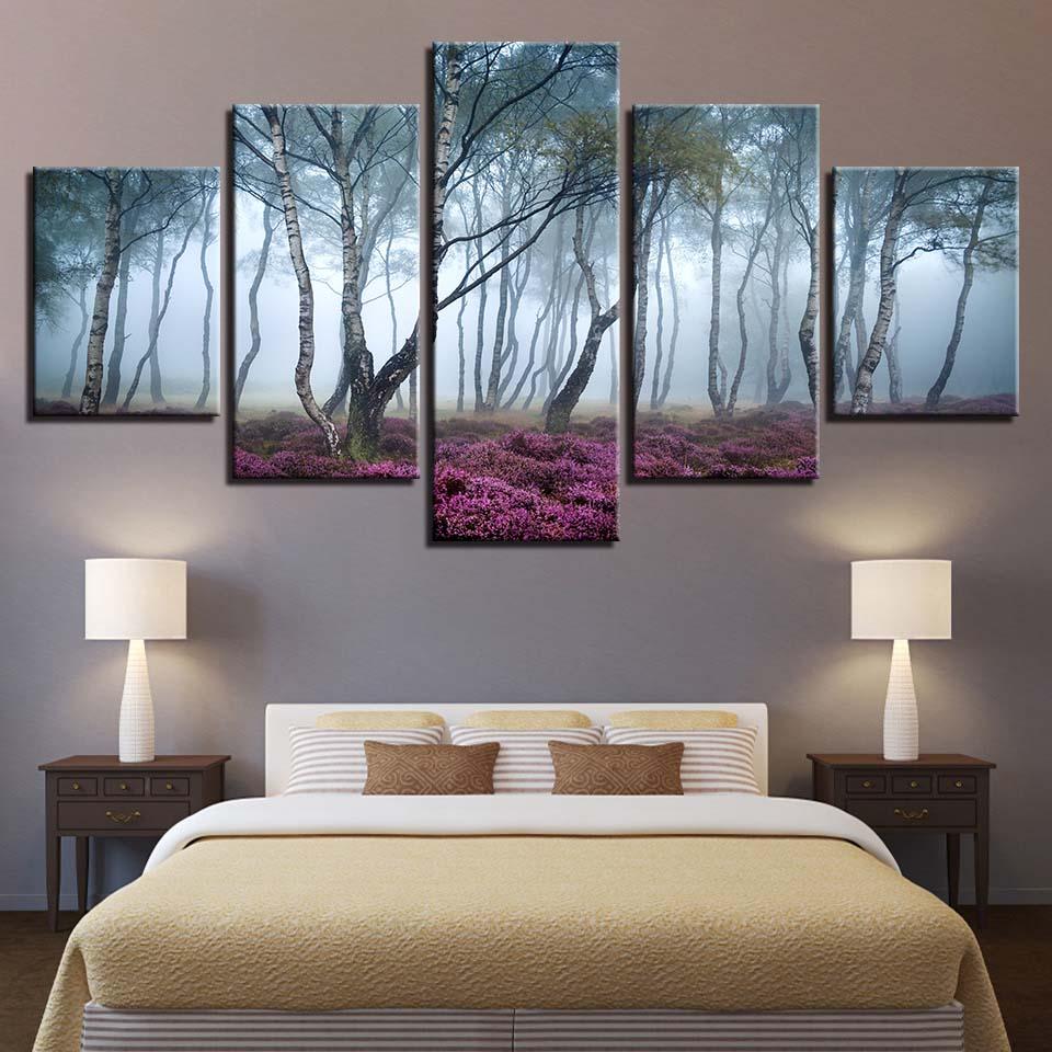 Foggy Forest Landscape – Nature Canvas Wall Art