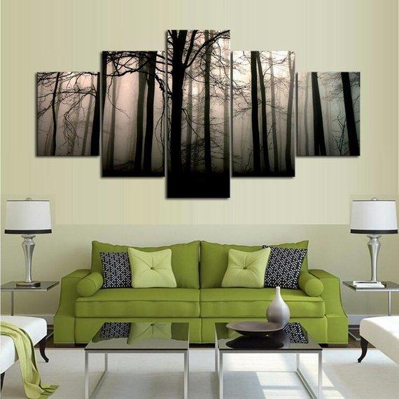 Foggy Forest – Nature Canvas Wall Art