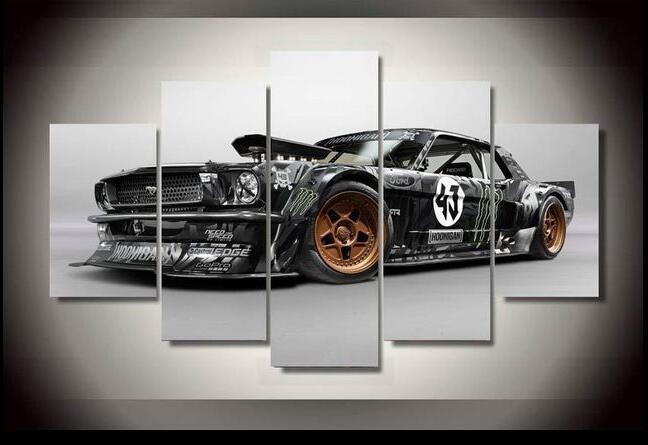 Ford Mustang Gt-R Car &Amp; Motor – Canvas Wall Art