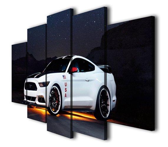 Ford Mustang Gt Sport Car -Automative Canvas Wall Art