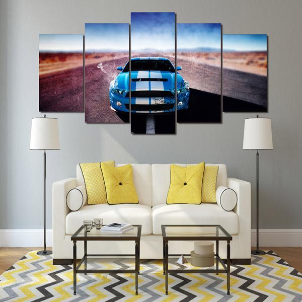 Ford Mustang Shelby Cobra Road 01 – Automative Canvas Wall Art