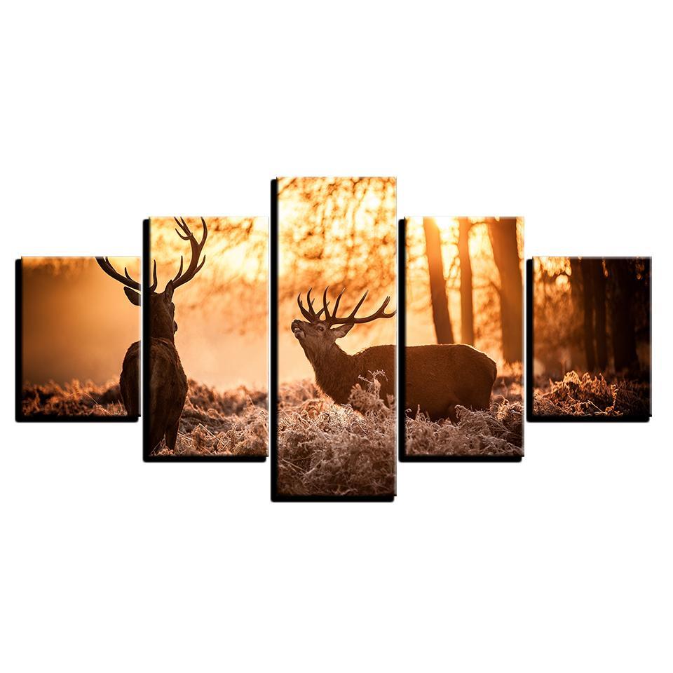 Forest Animal Deer – Animal Canvas Wall Art