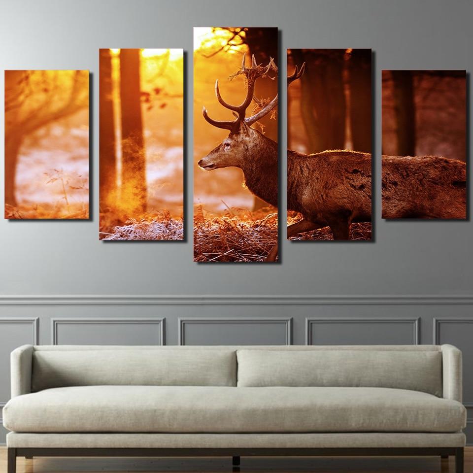 Forest Deer – Animal Canvas Wall Art