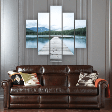 Forest Dock – Nature Canvas Wall Art
