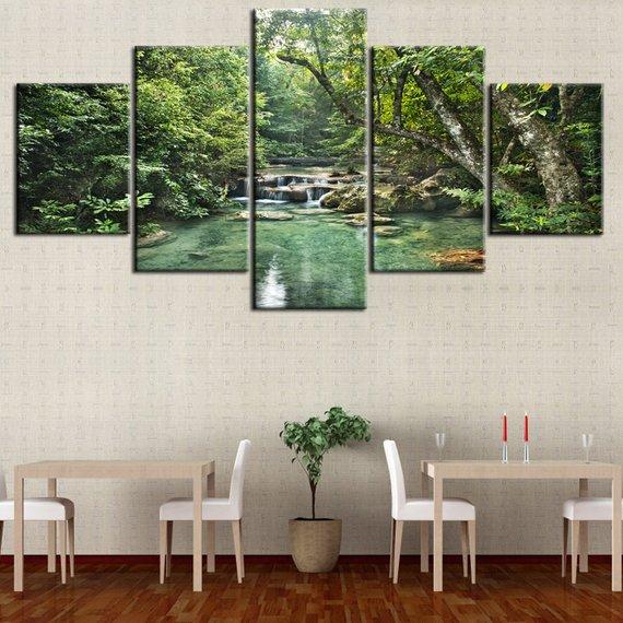 Forest Lake Landscape 2 – Nature Canvas Wall Art