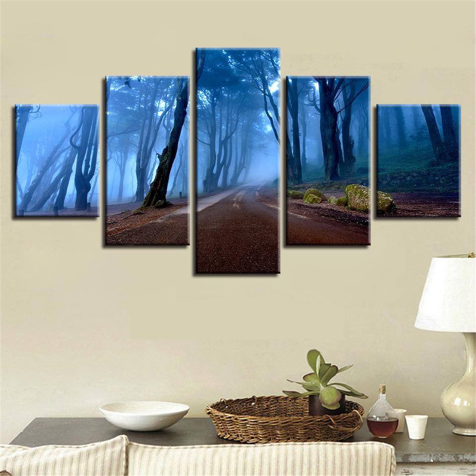 Forest Night – Nature Canvas Wall Art