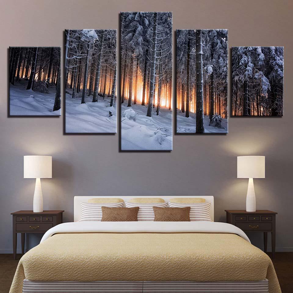Forest Snow 2 – Nature Canvas Wall Art