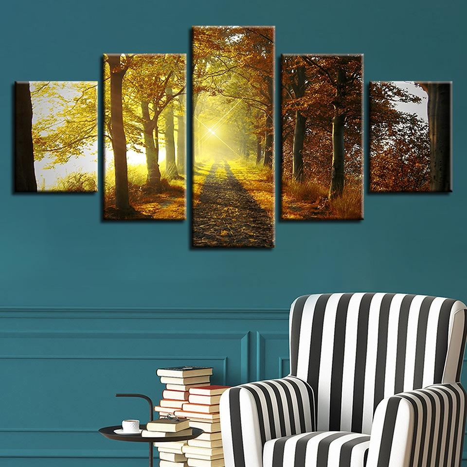 Forest Trail Sunshine – Nature Canvas Wall Art