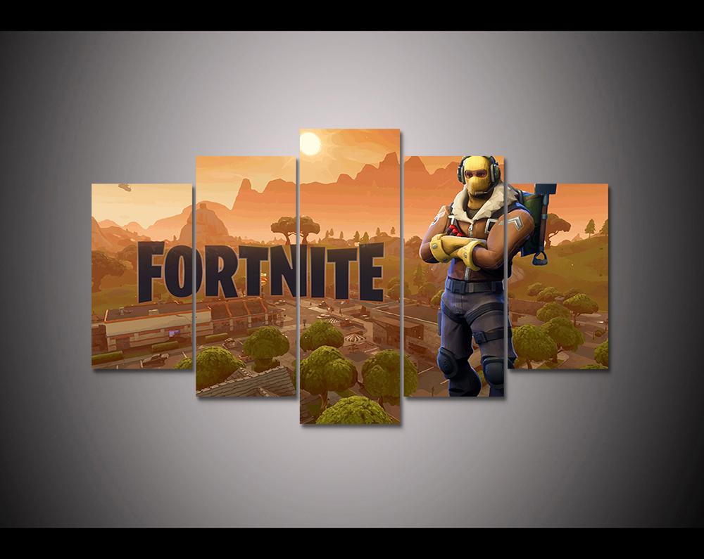 Fortnite Battle Royale Gaming Canvas Wall Art