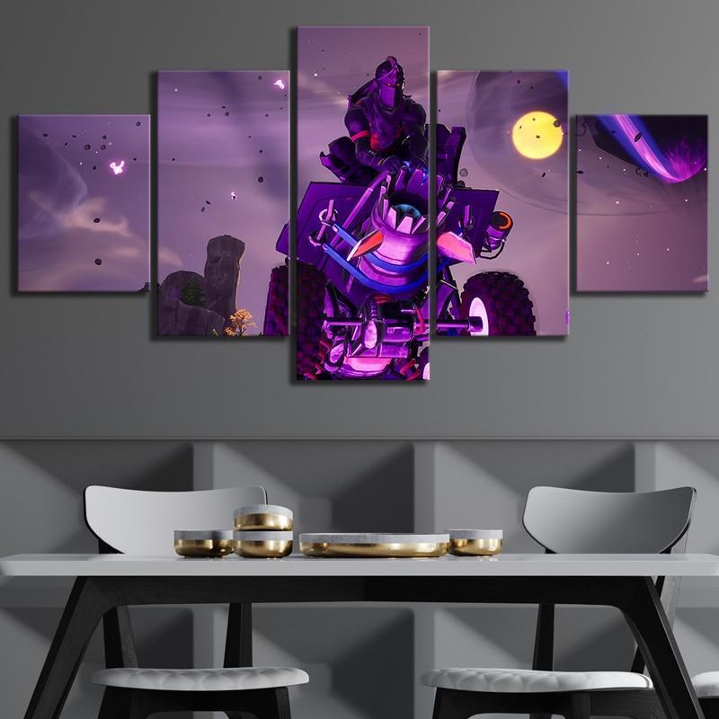 Fortnite Black Knight Poster Gaming – Canvas Wall Art