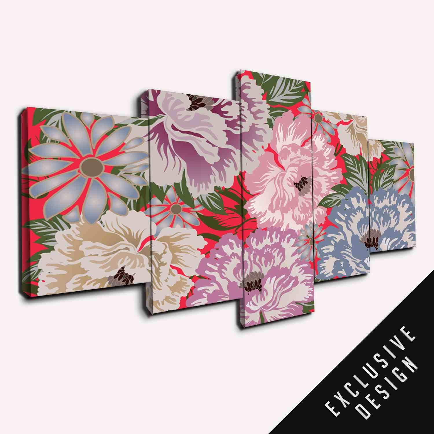 Fortune Rich Peony – Abstract Canvas Wall Art