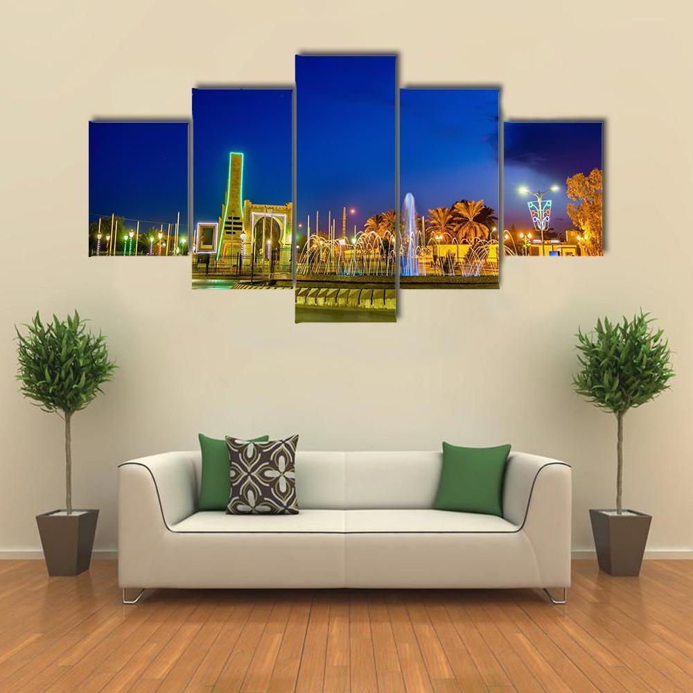 Fountain In Touggourt – Nature Canvas Wall Art