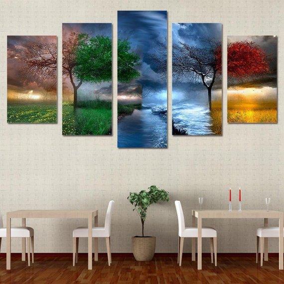 Four Seasons 01 – Nature Canvas Wall Art