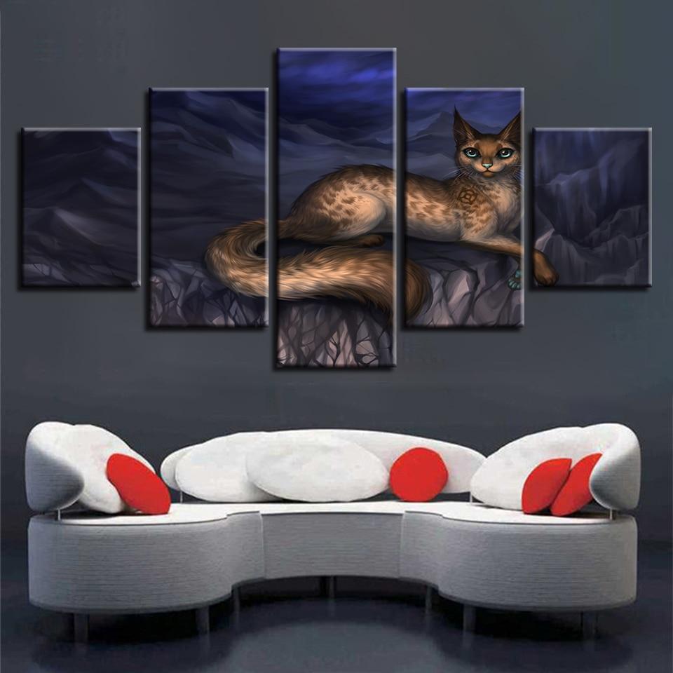 Fox Night – Animal Canvas Wall Art