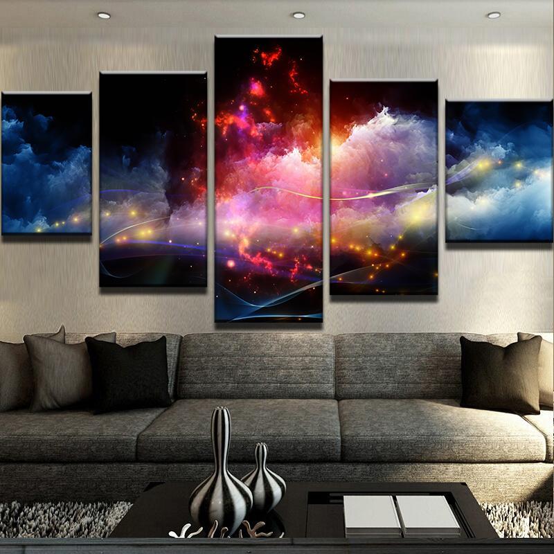 Fractal Clouds – Space Canvas Wall Art