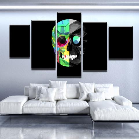 Fractal Skull – Abstract Canvas Wall Art