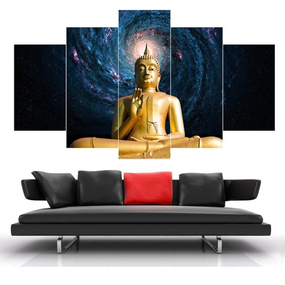 Framstarry Sky Figure Of Buddha – Religion Canvas Wall Art