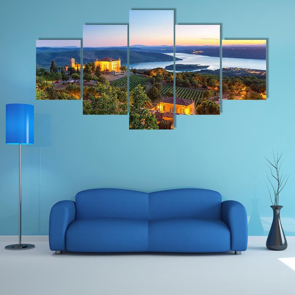 France In Beautiful Evening Light – Nature Canvas Wall Art