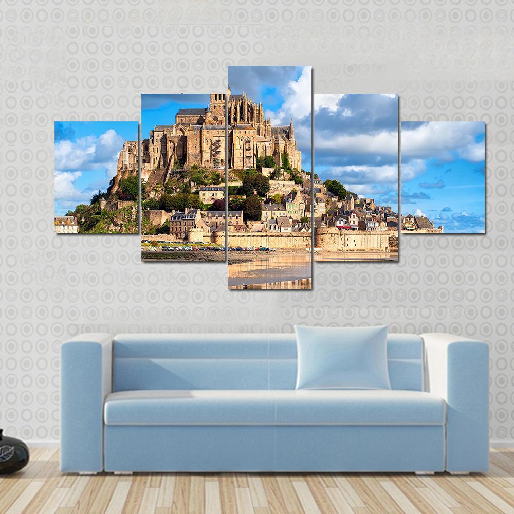 France Mont Saint-Michel – Nature Canvas Wall Art