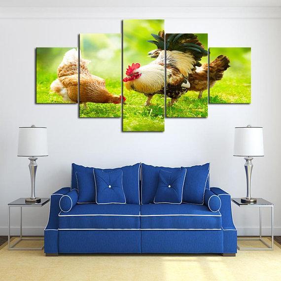 Free Range Chicken – Animal Canvas Wall Art