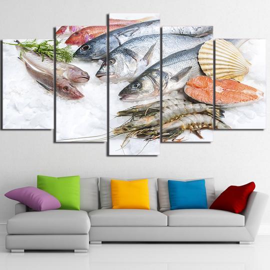Fresh Fish Seafood Market – Fishing Canvas Wall Art
