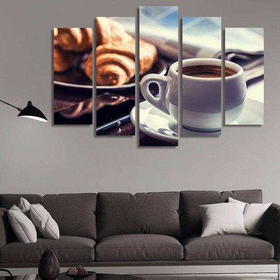 Fresh Morning Office Breakfast – Kitchen Canvas Wall Art