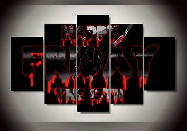 Friday The 13Th – Jason Mask 1 – Movie Canvas Wall Art